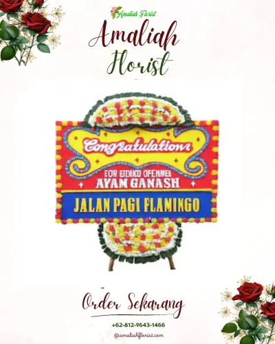 Bunga Papan Congratulation di Jalan Gedang